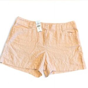 NWT Loft Pink linen blend Shorts. 2